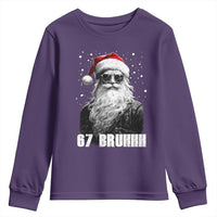 Cool Santa Claus Six Seven 67 Meme Youth Sweatshirt Funny 6 7 Gen Alpha Slang Viral Meme - Wonder Print Shop