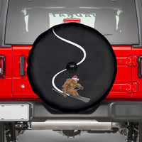 Christmas Bigfoot Skiing Spare Tire Cover Funny Santa Sasquatch Ski Lover Mountain Skier Winter Sports - Wonder Print Shop