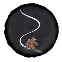 Christmas Bigfoot Skiing Spare Tire Cover Funny Santa Sasquatch Ski Lover Mountain Skier Winter Sports - Wonder Print Shop