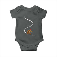 Christmas Bigfoot Skiing Baby Onesie Funny Santa Sasquatch Ski Lover Mountain Skier Winter Sports - Wonder Print Shop