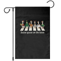 Funny Christmas Goose Garden Flag Festive Goose On The Loose Xmas Meme - Wonder Print Shop