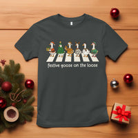 Funny Christmas Goose T Shirt Festive Goose On The Loose Xmas Meme - Wonder Print Shop