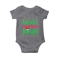 Merry Christmas Bruh Baby Onesie Meme Funny Saying Bro Greeting