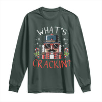 Christmas Nutcracker Long Sleeve Shirt Whats Crackin Funny Xmas