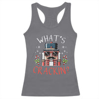 Christmas Nutcracker Racerback Tank Top Whats Crackin Funny Xmas