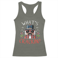 Christmas Nutcracker Racerback Tank Top Whats Crackin Funny Xmas