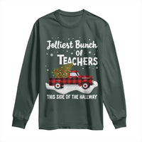 Teacher Christmas Long Sleeve Shirt Jolliest Bunch Of Teachers This Side Of The Hallway
