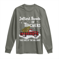 Teacher Christmas Long Sleeve Shirt Jolliest Bunch Of Teachers This Side Of The Hallway