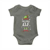 Funny Christmas Chill Guy Baby Onesie The Chill Elf Meme Xmas Family Match