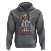 Funny Christmas Chill Guy Hoodie The Chill Elf Meme Xmas Family Match