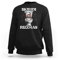 Funny Christmas Sweatshirt Skibidi Rizzmas Rizz Santa Toilet Kid Cool - Wonder Print Shop
