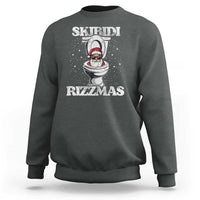Funny Christmas Sweatshirt Skibidi Rizzmas Rizz Santa Toilet Kid Cool - Wonder Print Shop