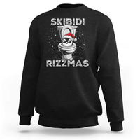 Funny Christmas Sweatshirt Skibidi Rizzmas Rizz Santa Toilet Penguin Kid Cool - Wonder Print Shop