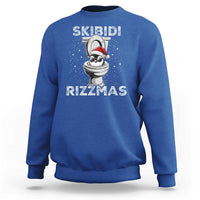 Funny Christmas Sweatshirt Skibidi Rizzmas Rizz Santa Toilet Penguin Kid Cool - Wonder Print Shop