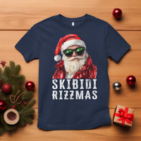 Funny Christmas Santa T Shirt Skibidi Rizzmas Christmas Rizz Santa Claus Charisma Kid Cool - Wonder Print Shop