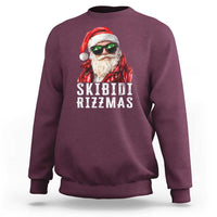 Funny Christmas Santa Sweatshirt Skibidi Rizzmas Christmas Rizz Santa Claus Charisma Kid Cool - Wonder Print Shop