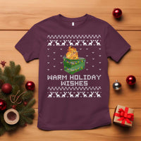 Funny Christmas T Shirt Warm Holiday Wishes Dumpster Fire Ugly Christmas - Wonder Print Shop