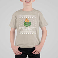 Funny Christmas T Shirt For Kid Warm Holiday Wishes Dumpster Fire Ugly Christmas - Wonder Print Shop