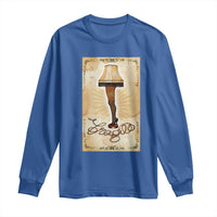 Funny Christmas Movie Long Sleeve Shirt Fragile Leg Lamp