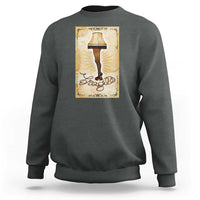 Funny Christmas Movie Sweatshirt Fragile Leg Lamp - Wonder Print Shop