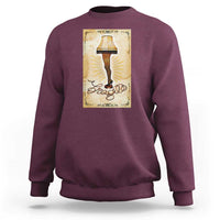 Funny Christmas Movie Sweatshirt Fragile Leg Lamp - Wonder Print Shop