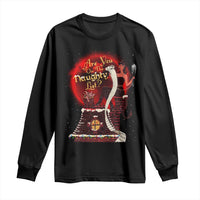 Christmas Krampus Long Sleeve Shirt Are You On The Naughty List Krampus Lover