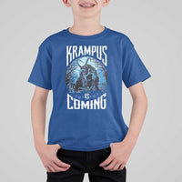 Christmas Krampus T Shirt For Kid Krampusnacht Monster Krampus Is Coming - Wonder Print Shop