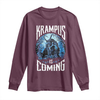 Christmas Krampus Long Sleeve Shirt Krampusnacht Monster Krampus Is Coming