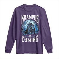 Christmas Krampus Long Sleeve Shirt Krampusnacht Monster Krampus Is Coming