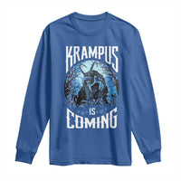 Christmas Krampus Long Sleeve Shirt Krampusnacht Monster Krampus Is Coming