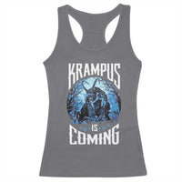 Christmas Krampus Racerback Tank Top Krampusnacht Monster Krampus Is Coming