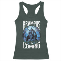 Christmas Krampus Racerback Tank Top Krampusnacht Monster Krampus Is Coming