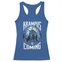 Christmas Krampus Racerback Tank Top Krampusnacht Monster Krampus Is Coming