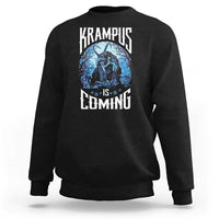 Christmas Krampus Sweatshirt Krampusnacht Monster Krampus Is Coming - Wonder Print Shop