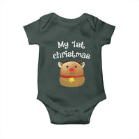 Baby First Christmas Outfit Baby Onesie Cute Reindeer Santa Boys Girls