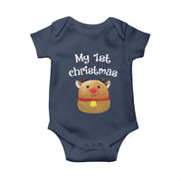 Baby First Christmas Outfit Baby Onesie Cute Reindeer Santa Boys Girls