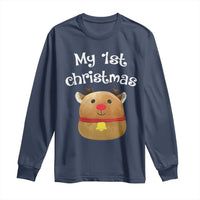 Baby First Christmas Outfit Long Sleeve Shirt Cute Reindeer Santa Boys Girls