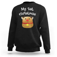 Baby First Christmas Outfit Sweatshirt Cute Reindeer Santa Boys Girls - Wonder Print Shop