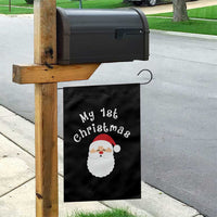 My First Christmas Garden Flag Baby's First Holiday Xmas Santa - Wonder Print Shop