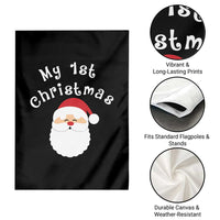 My First Christmas Garden Flag Baby's First Holiday Xmas Santa - Wonder Print Shop