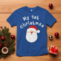 My First Christmas T Shirt Baby's First Holiday Xmas Santa - Wonder Print Shop