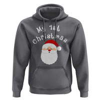 My First Christmas Hoodie Baby's First Holiday Xmas Santa - Wonder Print Shop