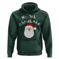 My First Christmas Hoodie Baby's First Holiday Xmas Santa - Wonder Print Shop