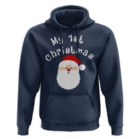 My First Christmas Hoodie Baby's First Holiday Xmas Santa - Wonder Print Shop