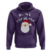 My First Christmas Hoodie Baby's First Holiday Xmas Santa - Wonder Print Shop