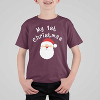 My First Christmas T Shirt For Kid Baby's First Holiday Xmas Santa - Wonder Print Shop