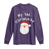 My First Christmas Long Sleeve Shirt Baby's First Holiday Xmas Santa - Wonder Print Shop