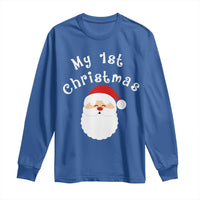 My First Christmas Long Sleeve Shirt Baby's First Holiday Xmas Santa - Wonder Print Shop