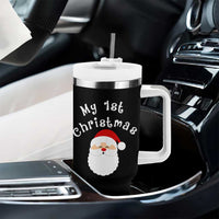 My First Christmas Tumbler With Handle Baby's First Holiday Xmas Santa - Wonder Print Shop