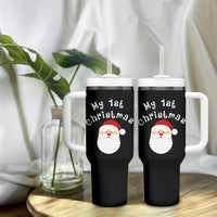 My First Christmas Tumbler With Handle Baby's First Holiday Xmas Santa - Wonder Print Shop